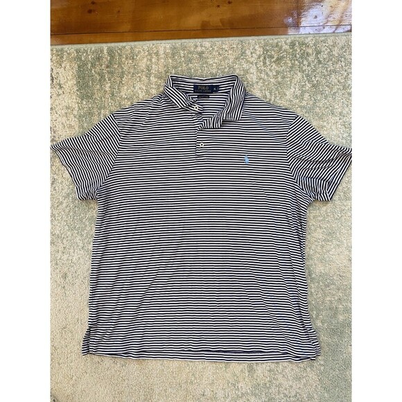 LOT (3) Size XL Polo Ralph Lauren Short Sleeve Shirt Polos Pony Blue Gray - Picture 6 of 14